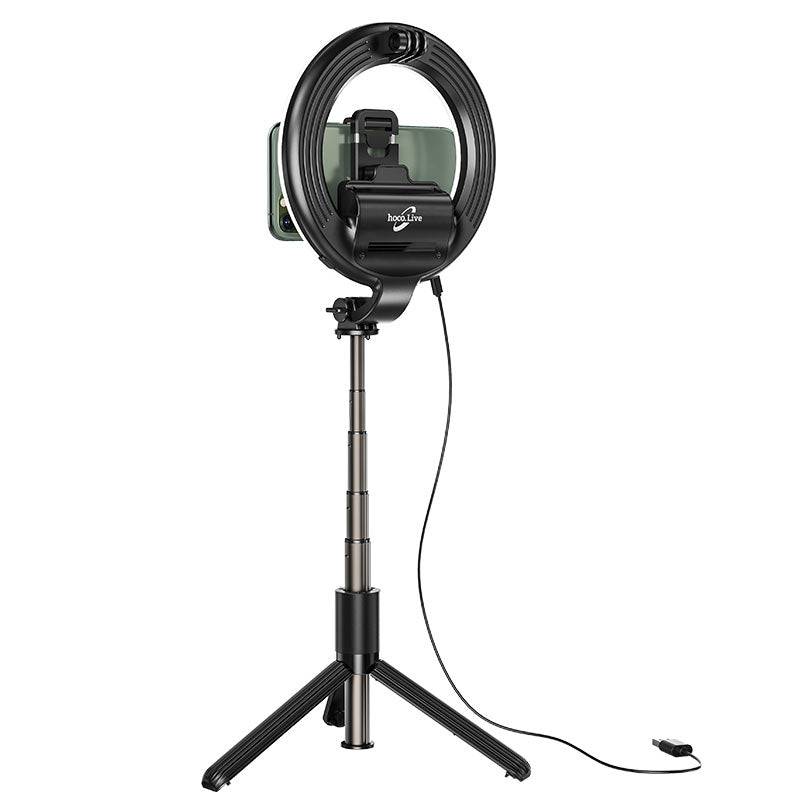 Load image into Gallery viewer, [LV03 Plus] HOCO Universal LED Light Live broadcast Stand Mobile Phone Mount Holder
