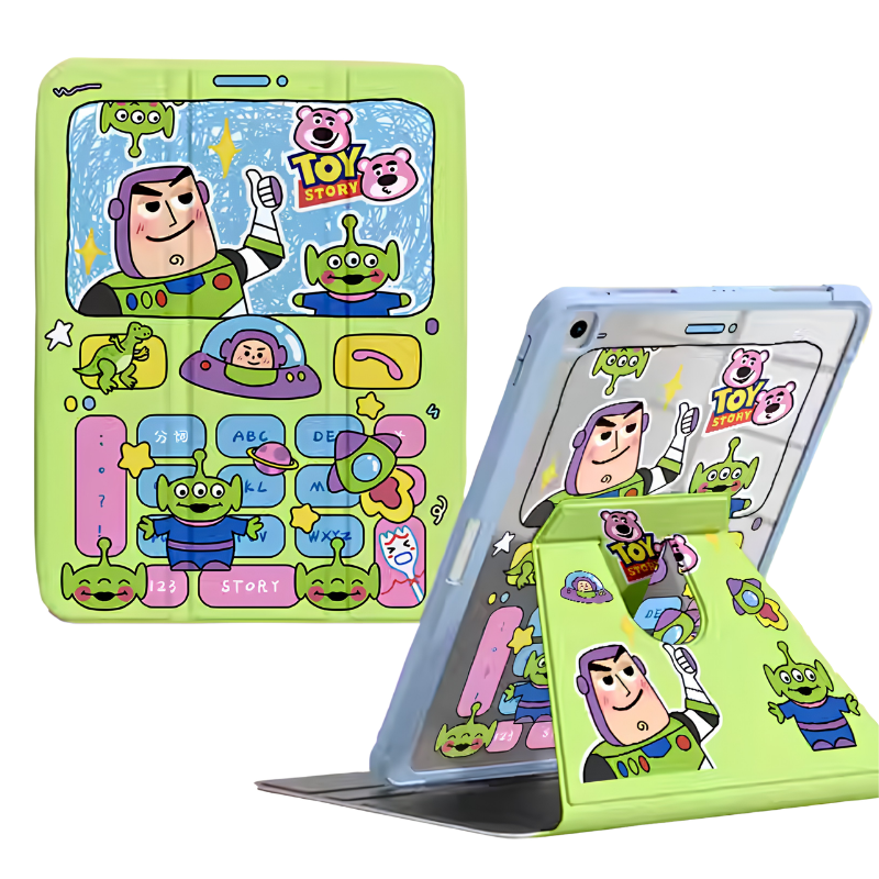 Load image into Gallery viewer, [Built-in Pen Slot] Apple iPad Pro 12.9-inch 3rd/4/5/6th Gen (2018/2020/2021/2022) Toy Story Smart 360° Degree Rotate Stand Shockproof Flip Cover Case - i-Station Mobile Phone &amp; Electronic Device Repair and Accessories
