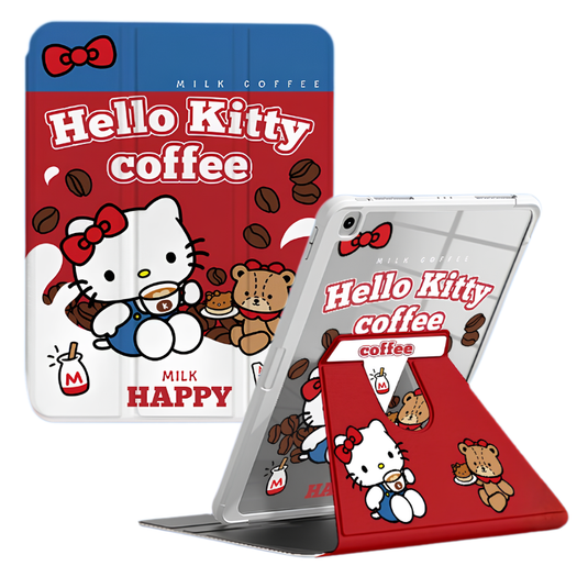 [Built-in Pen Slot] Apple iPad Air 4/5 10.9'' 4/5th Gen (2020/2022) Hello Kitty Smart 360° Degree Rotate Stand Shockproof Flip Cover Case - i-Station Mobile Phone & Electronic Device Repair and Accessories