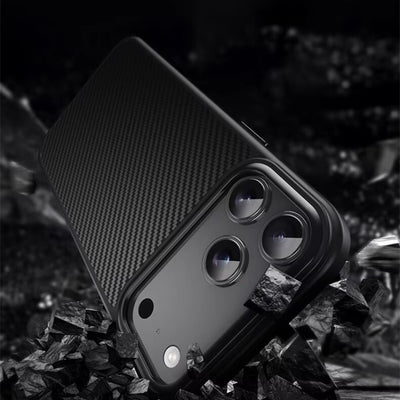 iPhone 17/Air/Pro/Pro Max Kevlar Carbon Fiber Texture Shockproof Heavy Duty Case with Hidden MagSafe Magnetic - i-Station Mobile Phone & Electronic Device Repair and Accessories