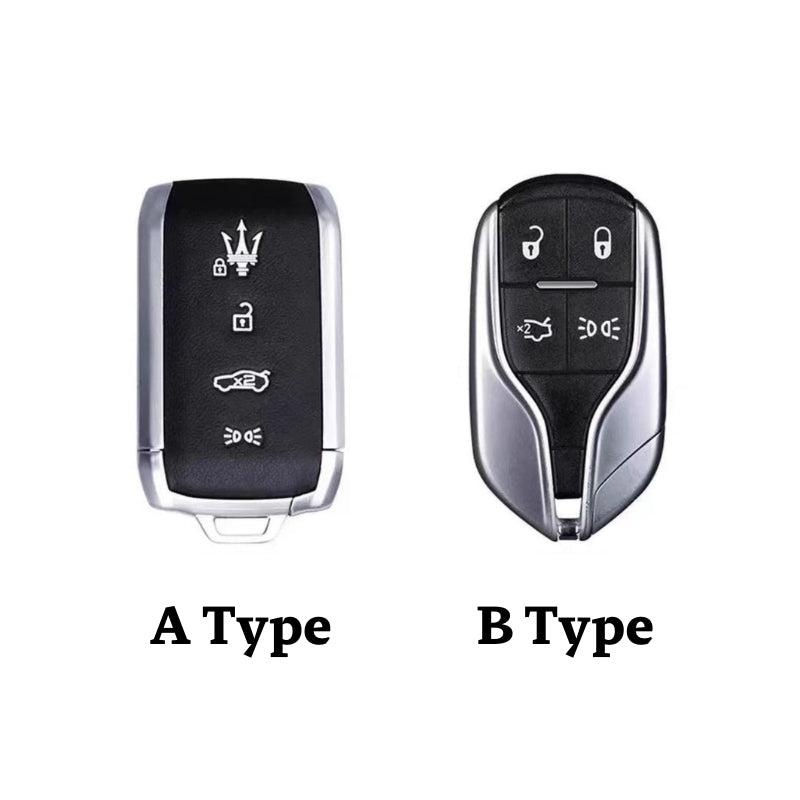 Load image into Gallery viewer, Luxury Genuine Leather Key Fob Case for Maserati Levante, MC20, Ghibli, Quattroporte 2014-2022 – Shockproof, Handcrafted &amp; Gift-Ready
