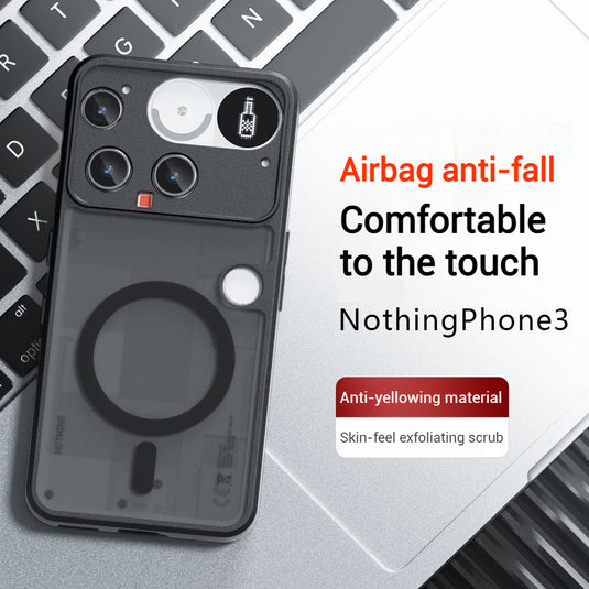 [Magsafe Compatible] Nothing Phone (3) - Translucent Matte Shockproof Essential Case - i-Station Mobile Phone & Electronic Device Repair and Accessories