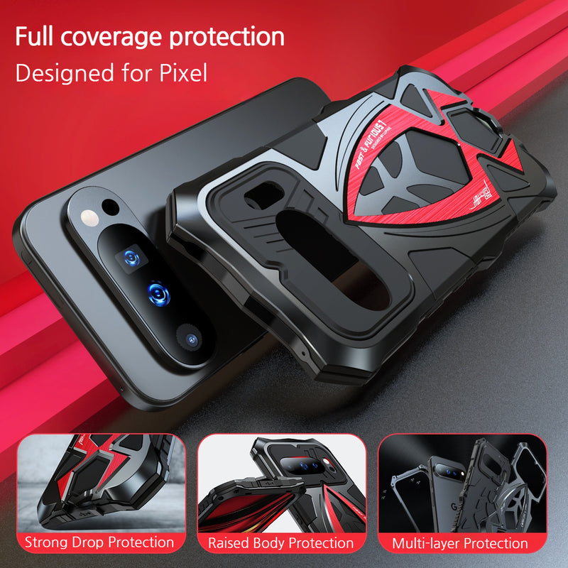 Load image into Gallery viewer, [Military-Grade Protection] [Metal Frame Bumper] Google Pixel 10/Pro - Heavy Duty Shockproof Series Phone Case
