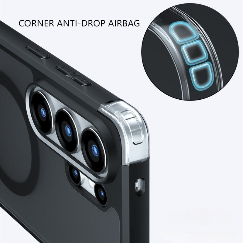 Load image into Gallery viewer, [Magsafe Compatible] Samsung Galaxy A57 (SM-A576) Matte Shockproof Stand Case
