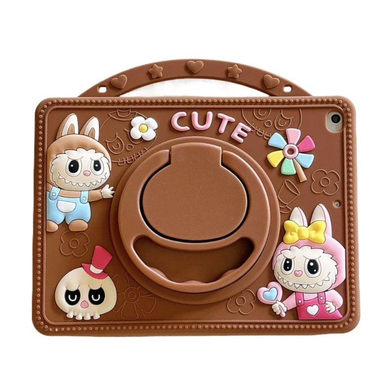 Load image into Gallery viewer, [Built-in Handle] Lenovo Tab M11 11.0&quot; 2024 (TB-330XU/330FU) - Cartoon Labubu Silicone Stand Heavy Duty Series Case
