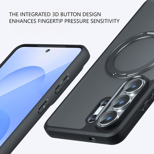 [Magsafe Compatible] Samsung Galaxy A57 (SM-A576) Matte Shockproof Stand Case