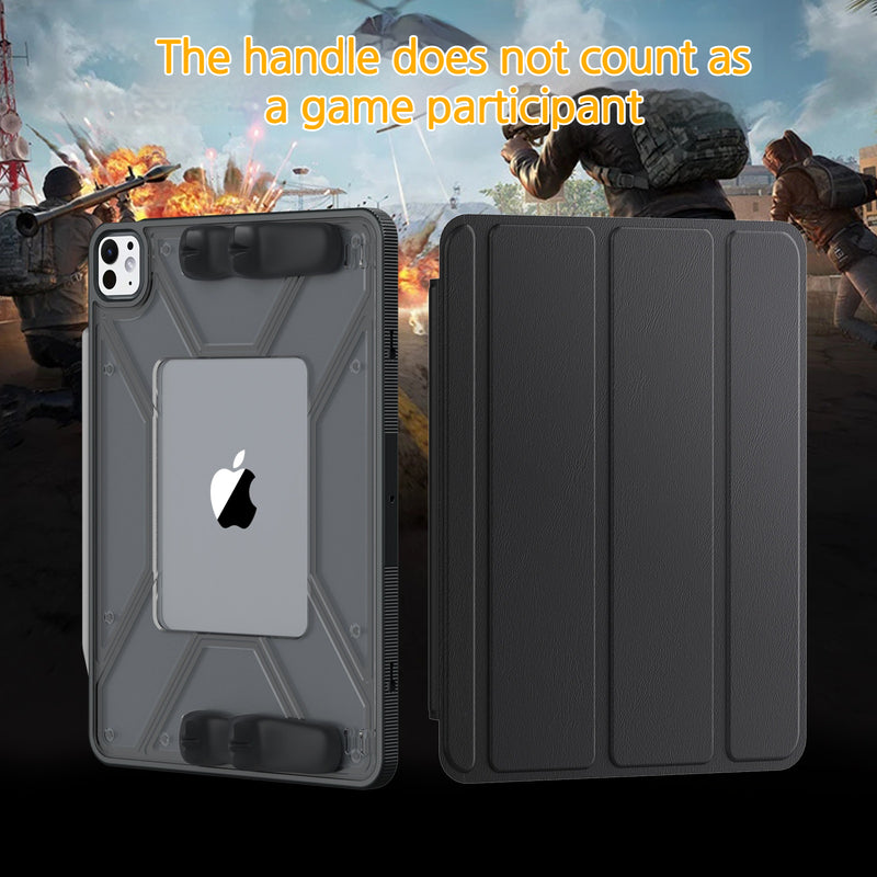 Load image into Gallery viewer, [Detachable] Apple iPad Air 4/5 10.9&#39;&#39; 4/5th Gen (2020/2022) Tri-Fold Gaming Cooling Shockproof Case With Controller Grip
