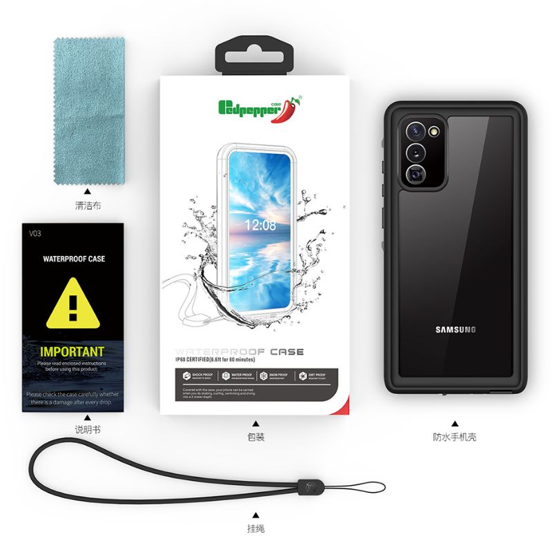 Load image into Gallery viewer, [Dot Series] Samsung Galaxy Note 20 Redpepper IP68 Waterproof Heavy Duty Tough Armor Case
