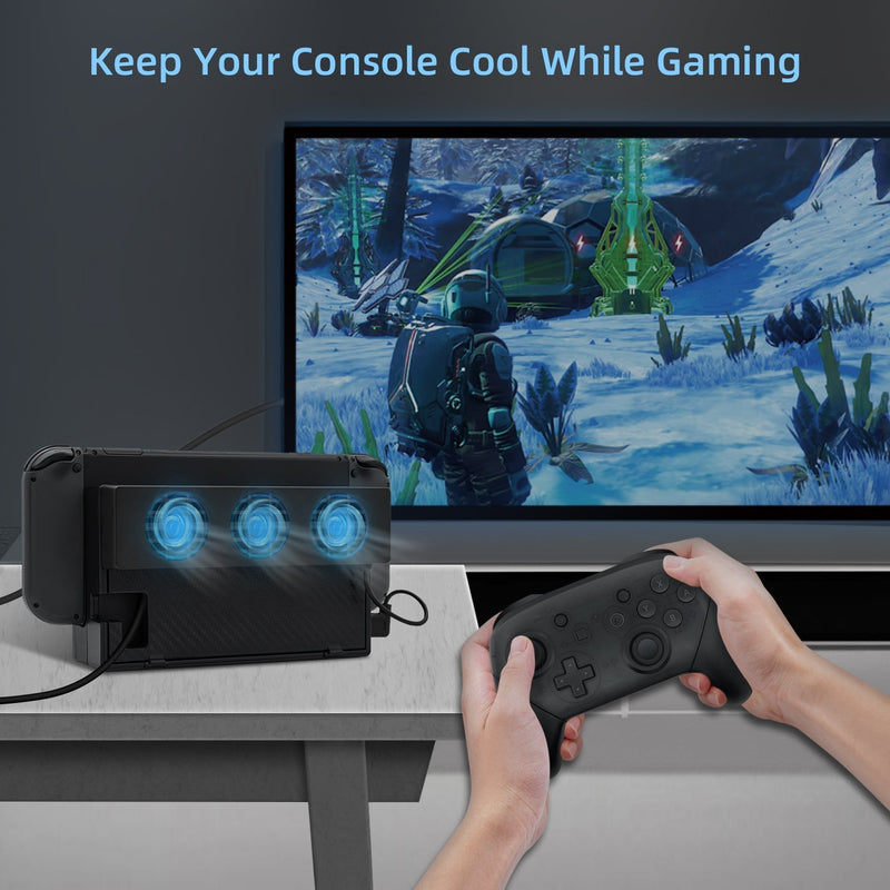 Load image into Gallery viewer, Nintendo Switch &amp; Cooling Fan Stand Dock - Polar Tech Australia
