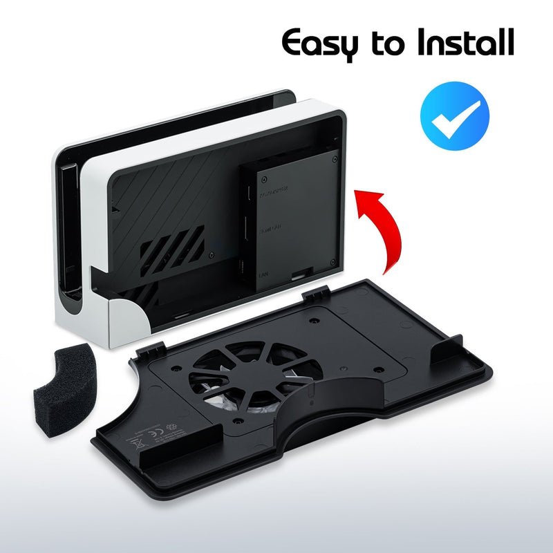 Load image into Gallery viewer, Nintendo Switch OLED Dock Cooling Fan Stand - Polar Tech Australia
