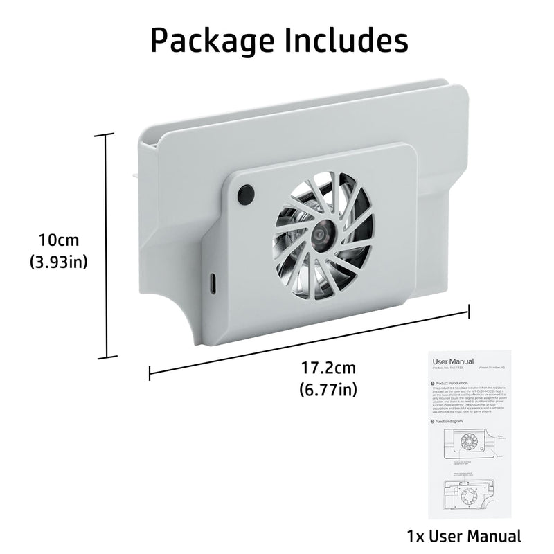 Load image into Gallery viewer, Nintendo Switch OLED Dock Cooling Fan with Game Card Storage - Polar Tech Australia
