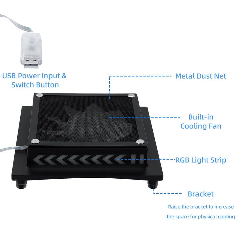 Load image into Gallery viewer, Xbox Series X Upper Top Cooling Fan with RGB Lighting - Polar Tech Australia
