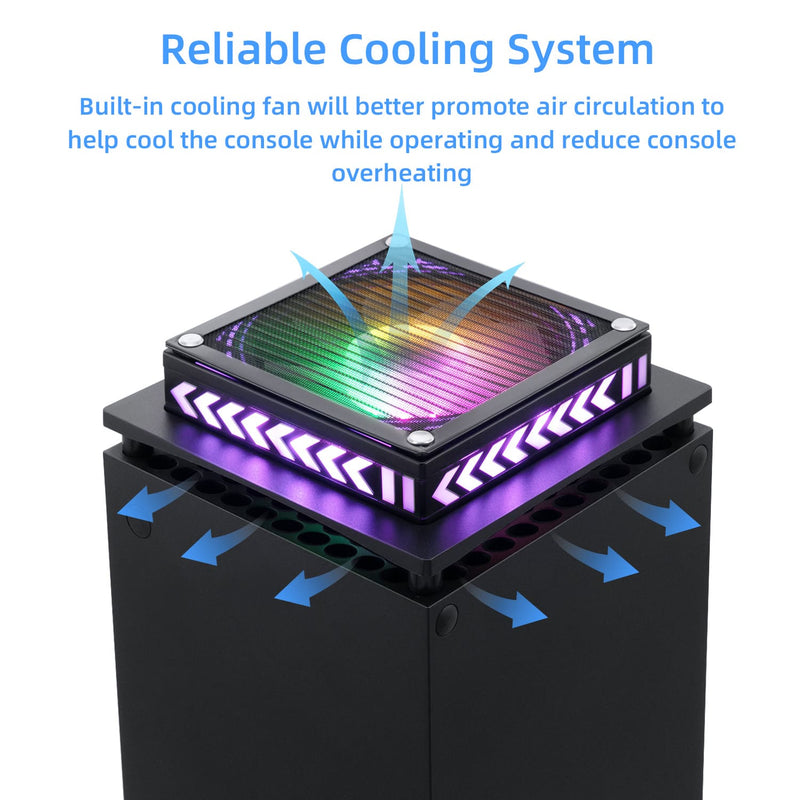 Load image into Gallery viewer, Xbox Series X Upper Top Cooling Fan with RGB Lighting - Polar Tech Australia
