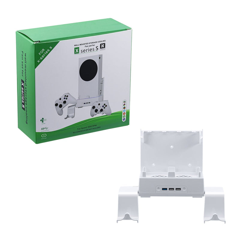 Load image into Gallery viewer, Xbox Series S Wall-mounted Color Changing Cooling Stand with Hook - Polar Tech Australia
