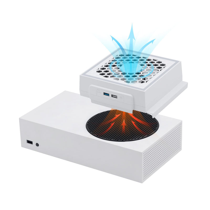 Load image into Gallery viewer, Xbox Series S USB Powered Cooling Fan Dock with RGB LED Light - Polar Tech Australia
