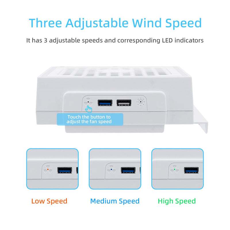 Load image into Gallery viewer, Xbox Series S USB Powered Cooling Fan Dock with RGB LED Light - Polar Tech Australia
