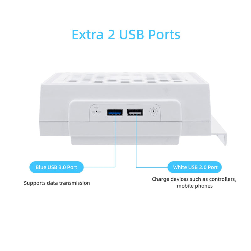 Load image into Gallery viewer, Xbox Series S USB Powered Cooling Fan Dock with RGB LED Light - Polar Tech Australia
