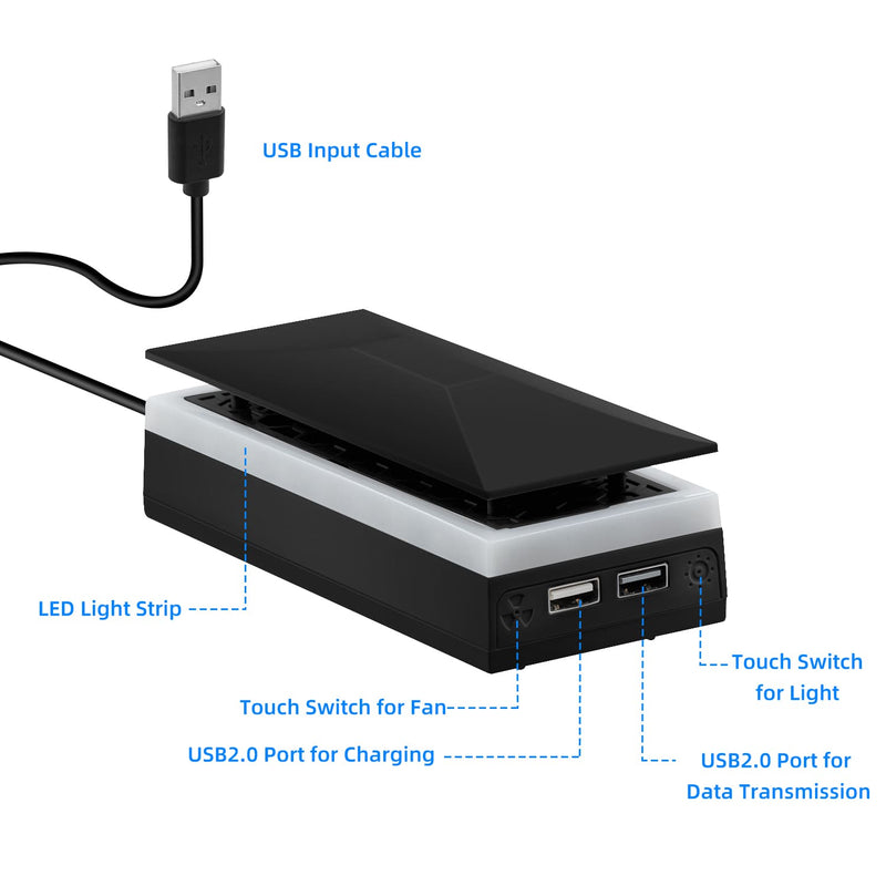 Load image into Gallery viewer, Xbox Series S Upper Top Cooling Fan with RGB Lighting - Polar Tech Australia
