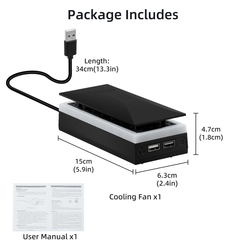 Load image into Gallery viewer, Xbox Series S Upper Top Cooling Fan with RGB Lighting - Polar Tech Australia
