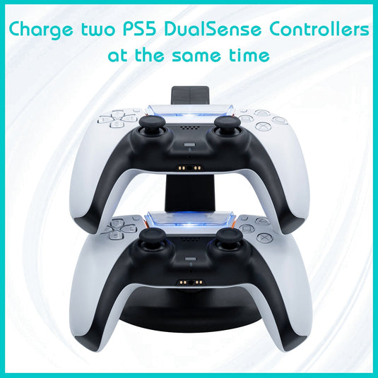 PS5 Dual Controller Charging Stand - Polar Tech Australia