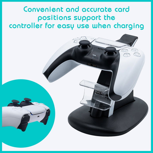 PS5 Dual Controller Charging Stand - Polar Tech Australia