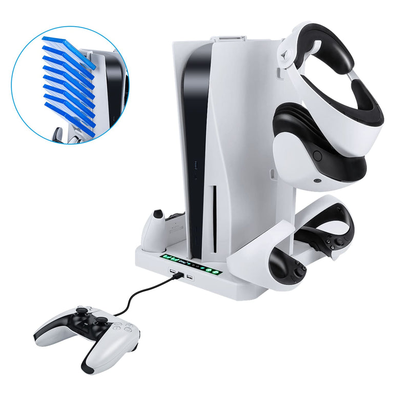 Load image into Gallery viewer, PS5/ PS VR2 Controller Multifunctional Cooling Stand with Charging - Polar Tech Australia
