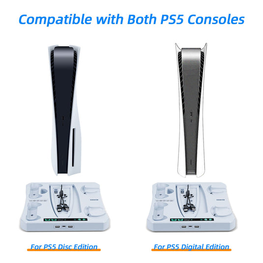 PS5/ PS VR2 Controller Multifunctional Cooling Stand with Charging - Polar Tech Australia