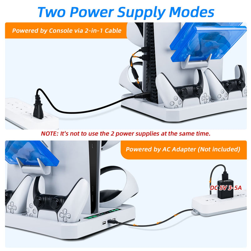 Load image into Gallery viewer, PS5/ PS VR2 Controller Multifunctional Cooling Stand with Charging - Polar Tech Australia
