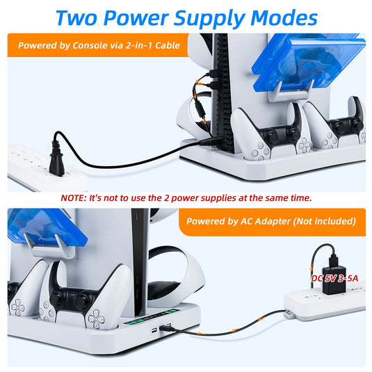 PS5/ PS VR2 Controller Multifunctional Cooling Stand with Charging - Polar Tech Australia