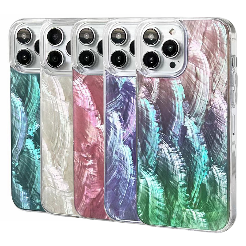 Load image into Gallery viewer, Apple iPhone 13/Mini/Pro/Pro Max  Flashy Natural Shell Anti-drop BlingBling Series Case
