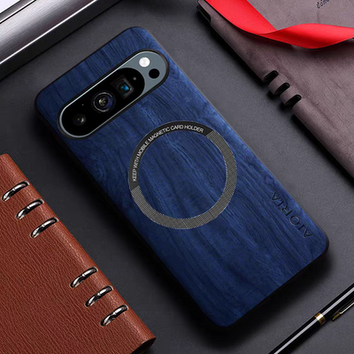 [Magsafe Compatible] Google Pixel 10/Pro/XL - Ultra-Thin Wood Texture Shockproof Protective Case - i-Station Mobile Phone & Electronic Device Repair and Accessories