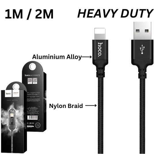 [X14][1M/2M][Heavy Duty][USB to Lightning] HOCO Times Speed Fast Charging Data Sync USB Cable - Polar Tech Australia