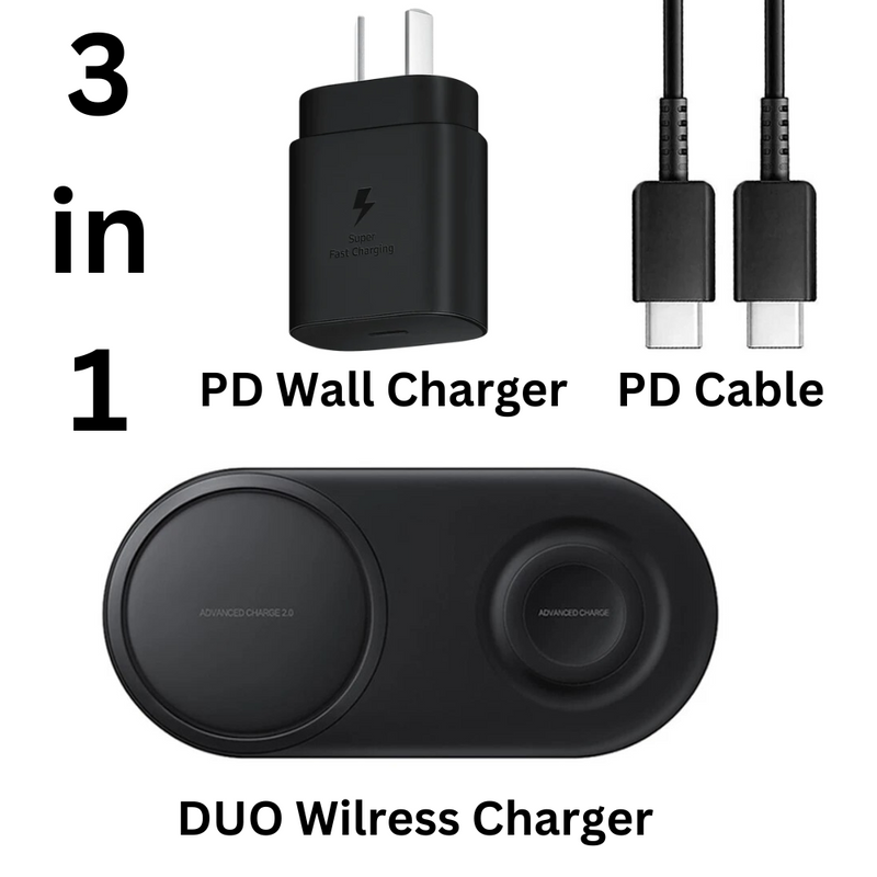 Load image into Gallery viewer, [EP-P5200] Samsung 3 in 1 PD Fast Wireless Charger Duo Pad Galaxy Phone &amp; Watch &amp; Buds - Polar Tech Australia
