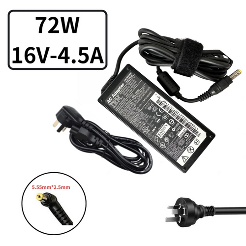 [16V-4.5A/72W][5.5x2.5] IBM T40 T41 T42 T43 R50 R51 R52 AC Power Supply Adapter Charger