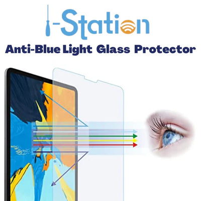 [Eyecare] Samsung Galaxy Tab S6 & S6 5G 10.5" - Full Covered Anti-Blue Light 9H Tempered Glass Screen Protective Protector - i-Station Mobile Phone & Electronic Device Repair and Accessories