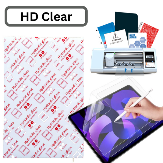 [5 Pieces][HD Clear] Premium Quality Universal Tablet Hydrogel Soft TPU Protector For Cutting Machine - Polar Tech Australia