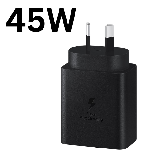 [45W] Samsung Compatible Super Fast PD Type-C USB-C Port Wall Charger Travel Power Adapter With Cable- (AU Plug) - Polar Tech Australia