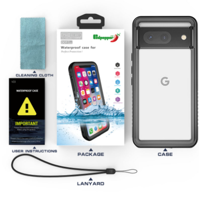 Load image into Gallery viewer, Google Pixel 8 - Redpepper Full Covered Waterproof Heavy Duty Tough Armor Case - Polar Tech Australia
