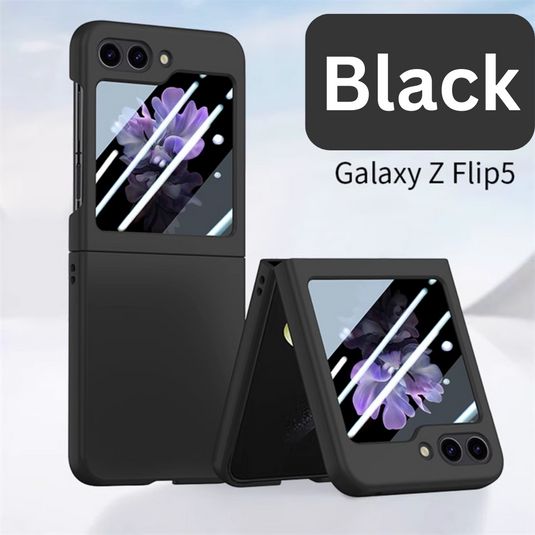 Samsung Galaxy Flip 5 (SM-F731) - Silicone Case With Built-in Back Rear Glass Screen Protector - Polar Tech Australia