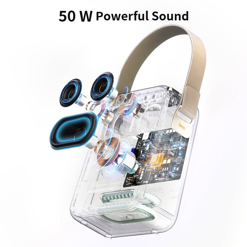 Load image into Gallery viewer, Divoom Songbird-HQ Portable Karaoke Bluetooth Speaker | Home KTV Sound Set 50W Powerful Sound, 6 Microphone Modes, Bluetooth 5.2 Connectivity, 36Wh Battery Capacity
