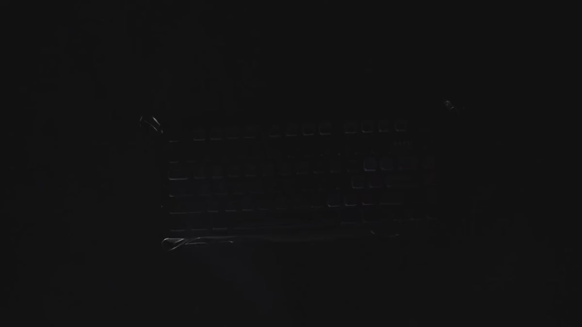 Load video: Gravastar Mercury K1 Pro 75% Wireless Mechanical Gaming Keyboard Aluminum Alloy Material With RGB Lighting