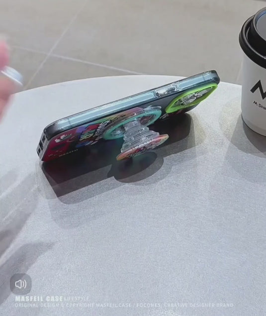 [Magsafe Compatible][With Stand] Apple iPhone 17/Air/Pro/Max - Mario Stylish Full-Body Shockproof Phone Case