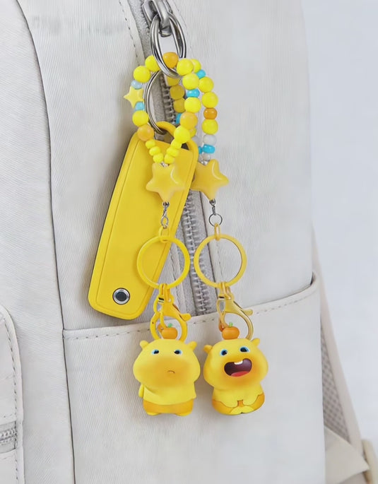 Capybara Cartoon Keychain for Car Keys & Bag Pendant