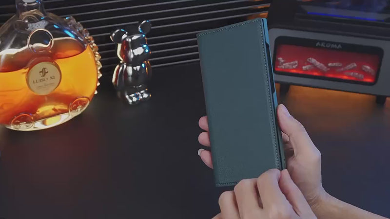 Load and play video in Gallery viewer, [With Card Slot] Samsung Galaxy S23 Ultra(SM-S918) - Magnetic Leather Phone Case
