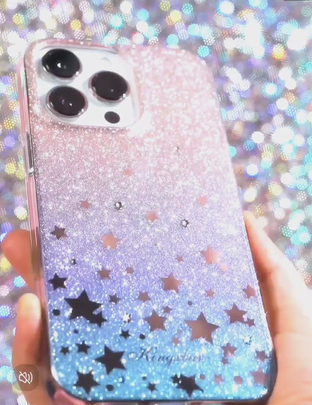 Load video: Apple iPhone 12/Pro Glitter Crystal Full-Cover Shockproof BlingBling Series Case