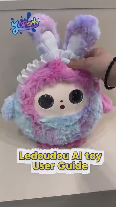 AI Interactive Plush Companion Doll – ChatGPT, Doubao & DeepSeek Enabled | App-Controlled, Multi-Mode, LED Mood Eyes, Haptic Feedback