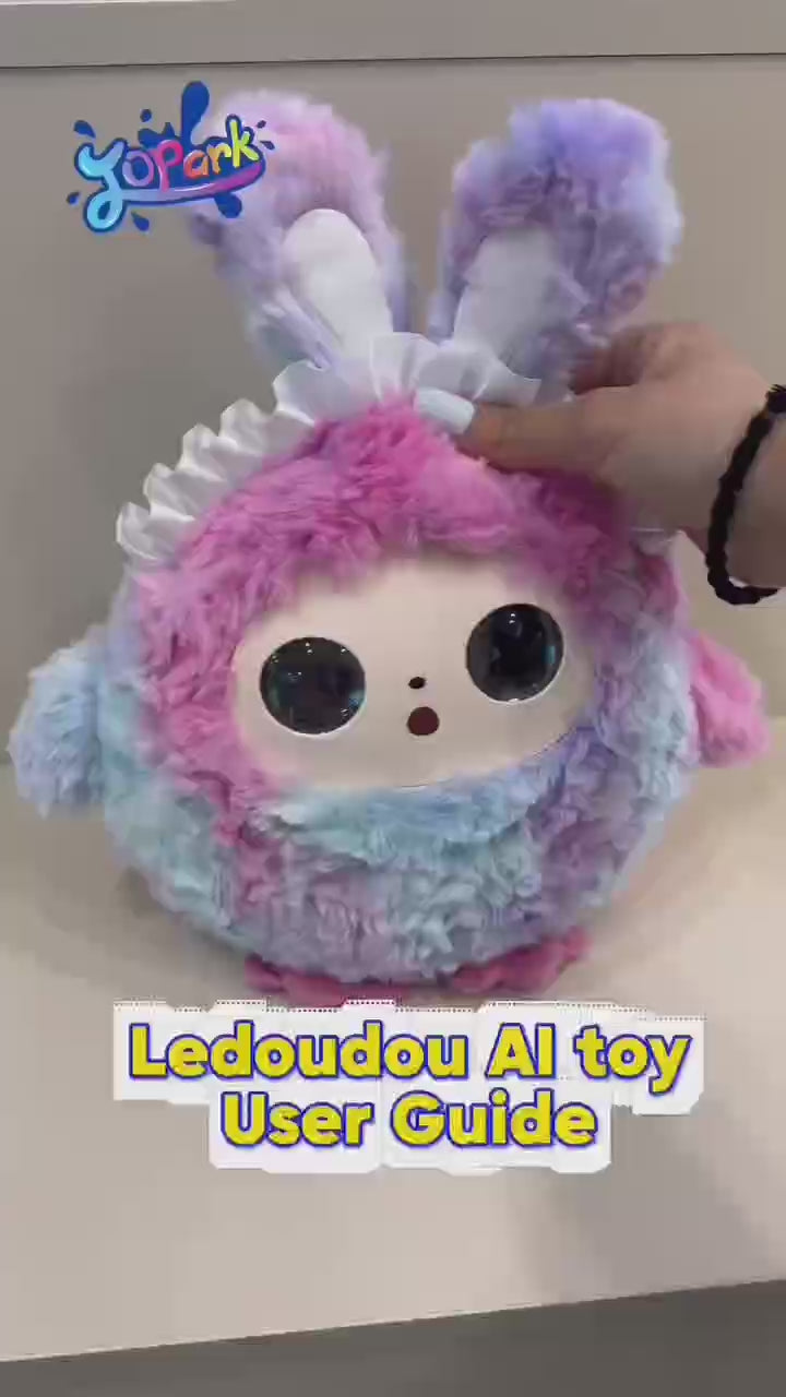 Load and play video in Gallery viewer, AI Interactive Plush Companion Doll – ChatGPT, Doubao &amp; DeepSeek Enabled | App-Controlled, Multi-Mode, LED Mood Eyes, Haptic Feedback
