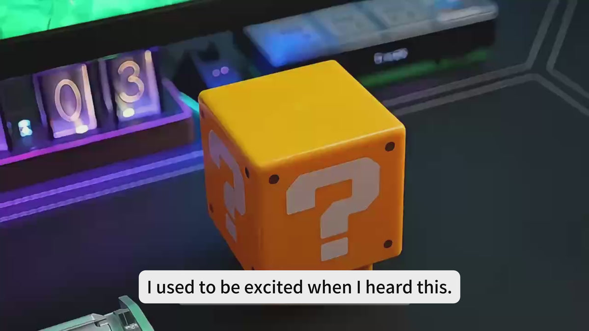 Load video: Mario Review The Classics 3D Icon Light Night Lights Children, Mark Soundtrack Lamp Cube For Bedroom Gaming Room
