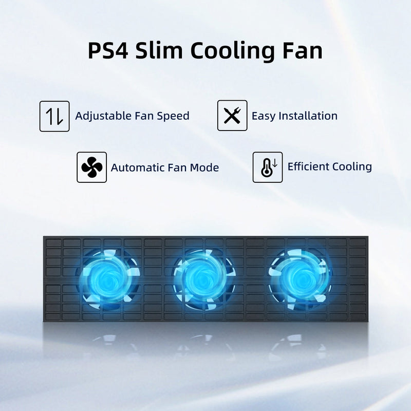 Load image into Gallery viewer, PS4 Slim Gaming Console Intelligent Cooling Fan - Polar Tech Australia
