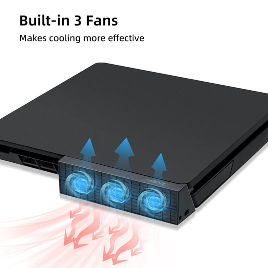 PS4 Slim Gaming Console Intelligent Cooling Fan - Polar Tech Australia